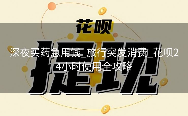 深夜买药急用钱_旅行突发消费_花呗24小时使用全攻略