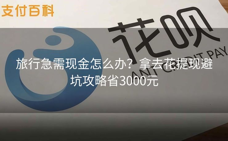 旅行急需现金怎么办？拿去花提现避坑攻略省3000元