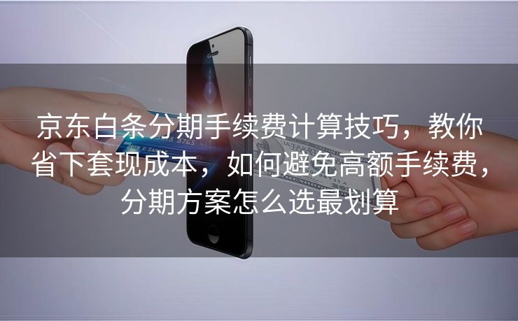 京东白条分期手续费计算技巧，教你省下套现成本，如何避免高额手续费，分期方案怎么选最划算