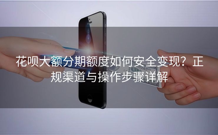 花呗大额分期额度如何安全变现？正规渠道与操作步骤详解