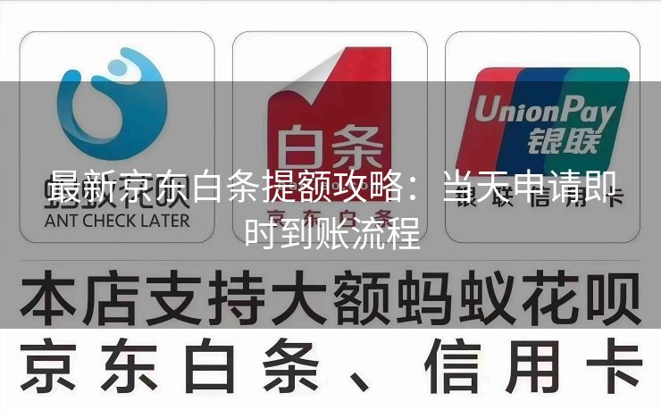 最新京东白条提额攻略：当天申请即时到账流程